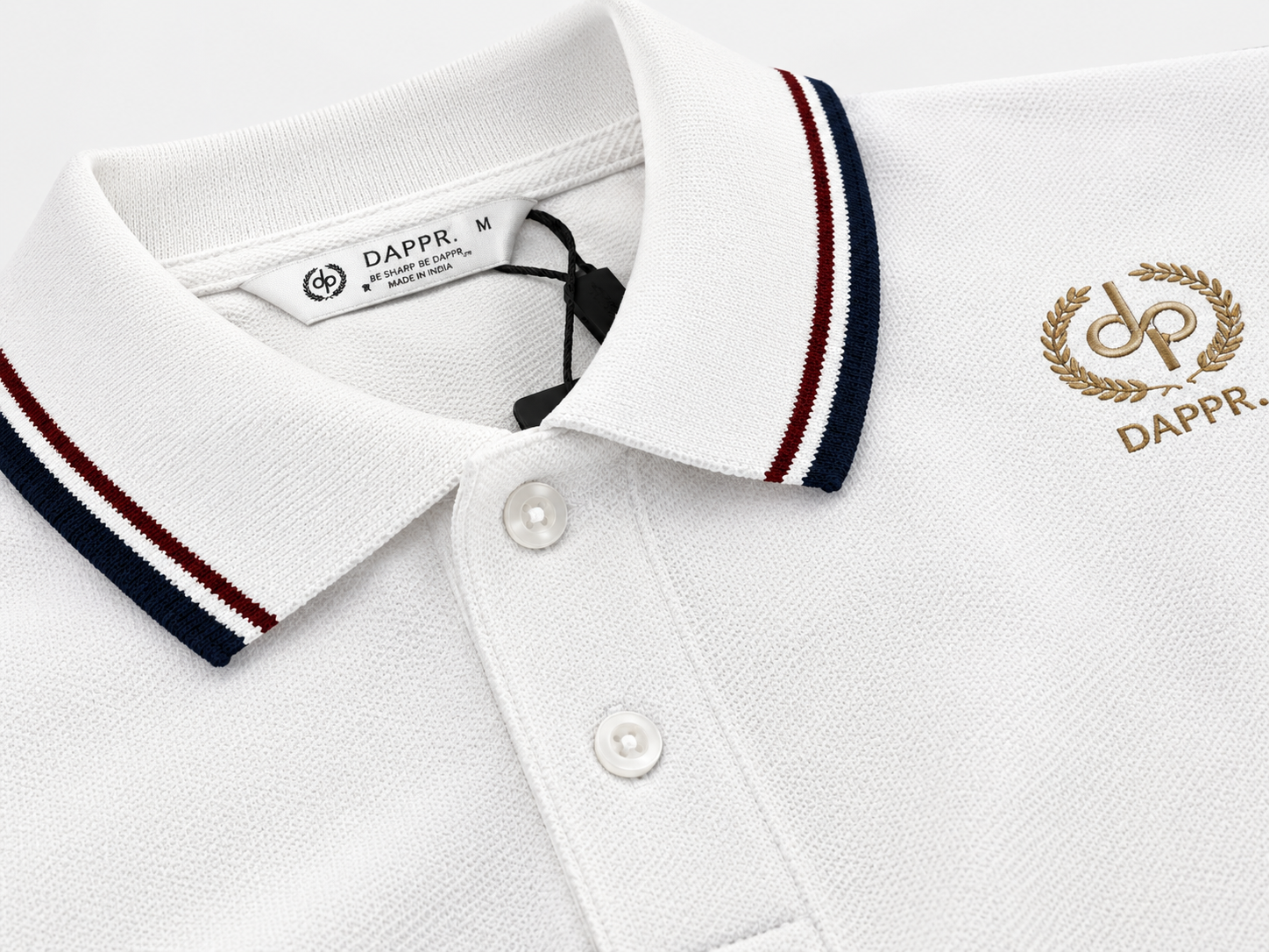 ORGANIC COTTON AIRTEX BUTTON POLO T-SHIRT