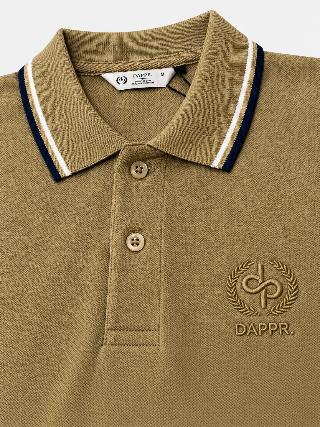 ORGANIC COTTON AIRTEX BUTTON POLO T-SHIRT