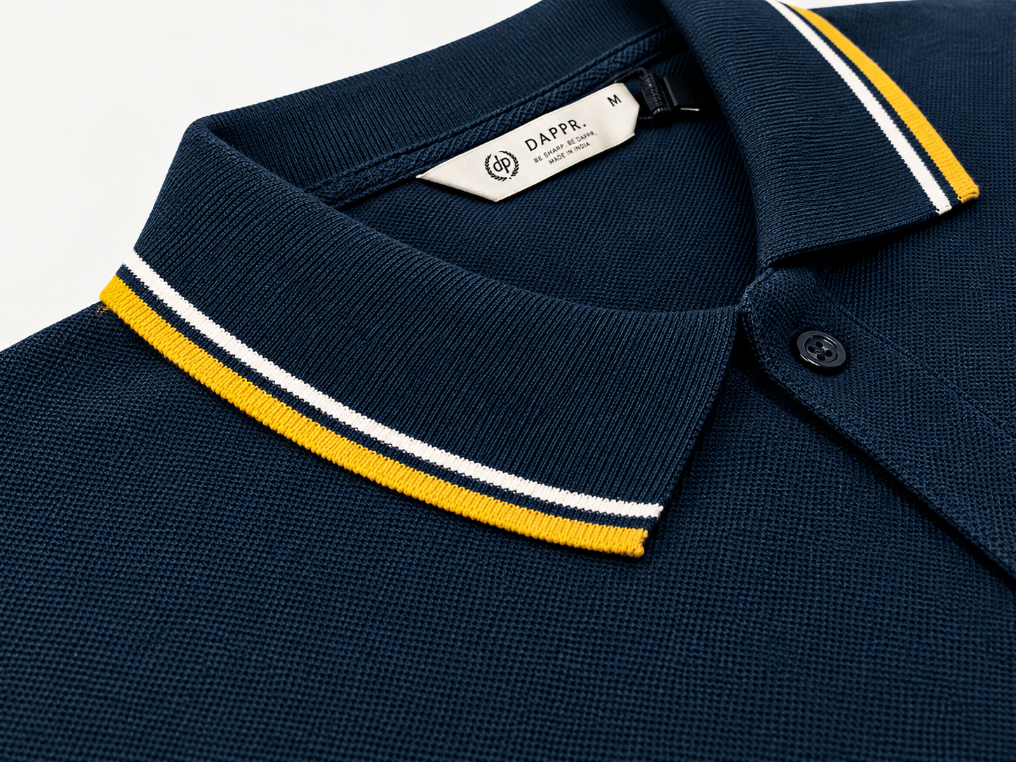ORGANIC COTTON AIRTEX BUTTON POLO T-SHIRT
