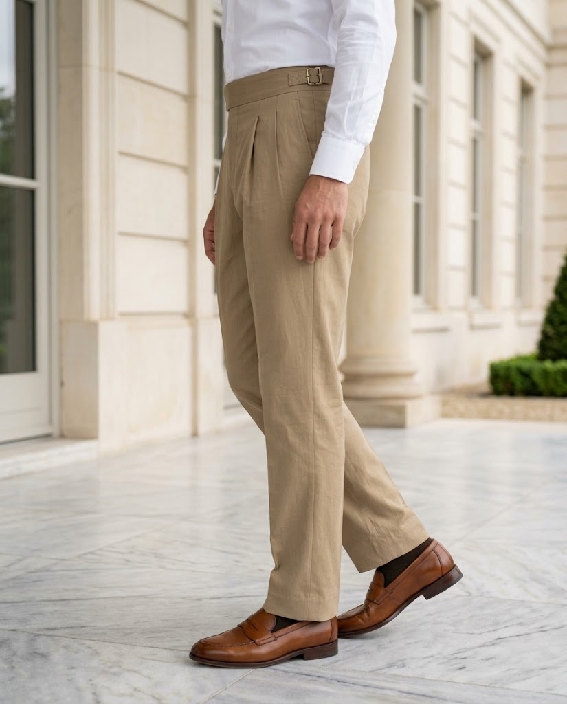 PURE LINEN IMPORTED GURKHA