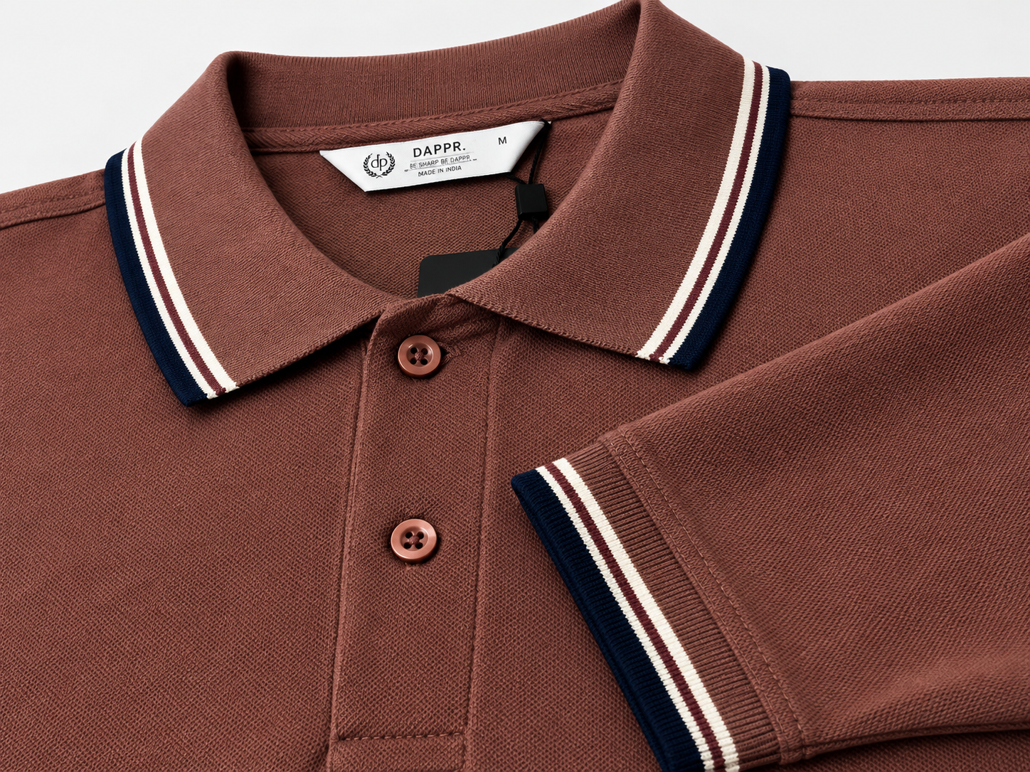 ORGANIC COTTON AIRTEX BUTTON POLO T-SHIRT