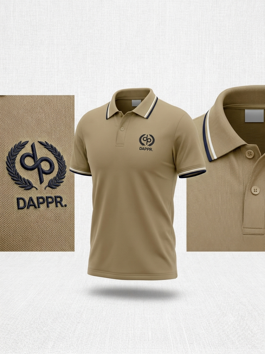 ORGANIC COTTON AIRTEX BUTTON POLO T-SHIRT