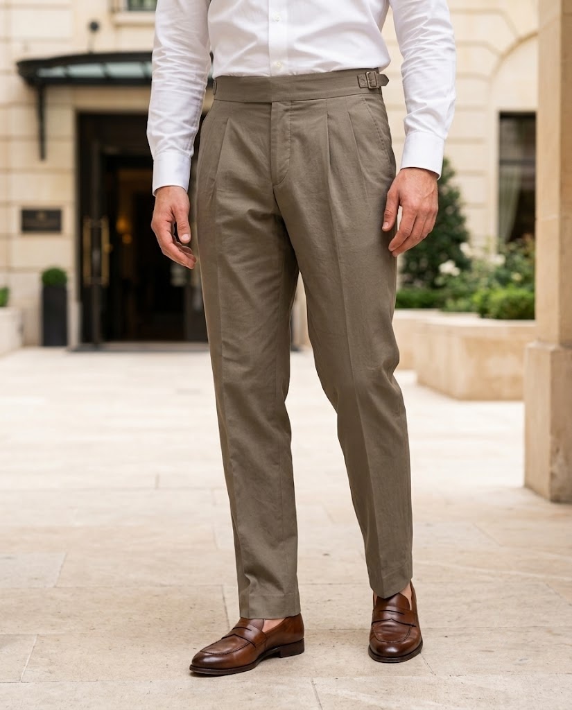 PURE LINEN IMPORTED GURKHA