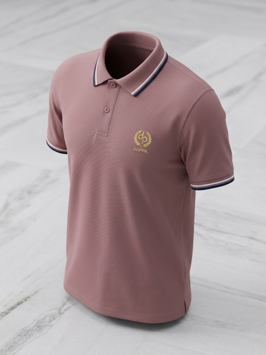 ORGANIC COTTON AIRTEX BUTTON POLO T-SHIRT